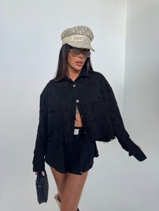 BLUZA DENIM CZARNY