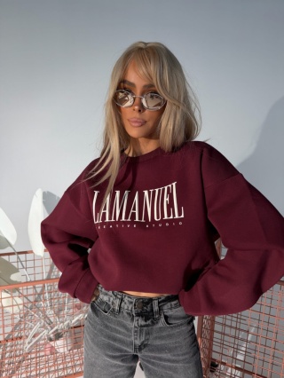 Bluza damska CREATIVE | Bordo