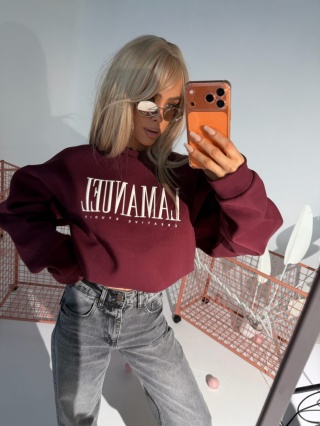 Bluza damska CREATIVE | Bordo