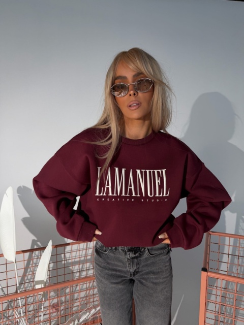 Bluza damska CREATIVE | Bordo
