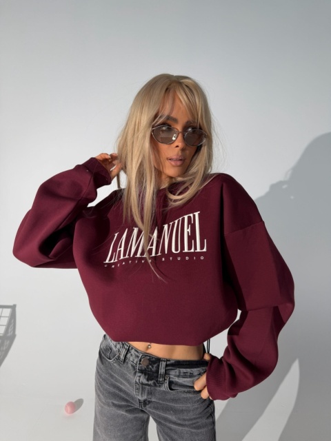 Bluza damska CREATIVE | Bordo