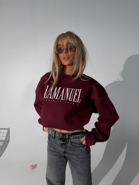 Bluza damska CREATIVE | Bordo