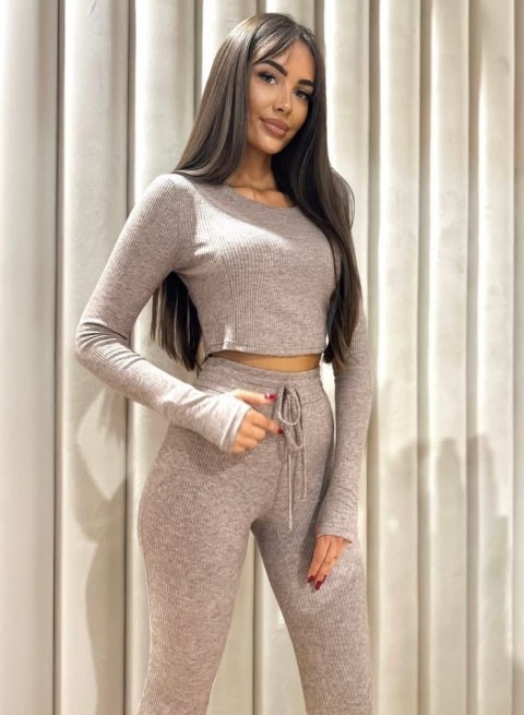 Komplet damski DAILY | Beż
