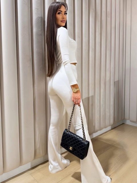 Komplet damski DAILY | Biały