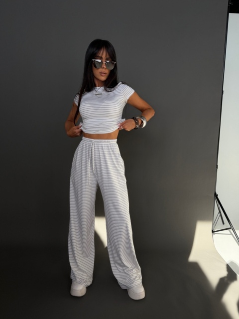 Komplet damski INSIDER | Ecru