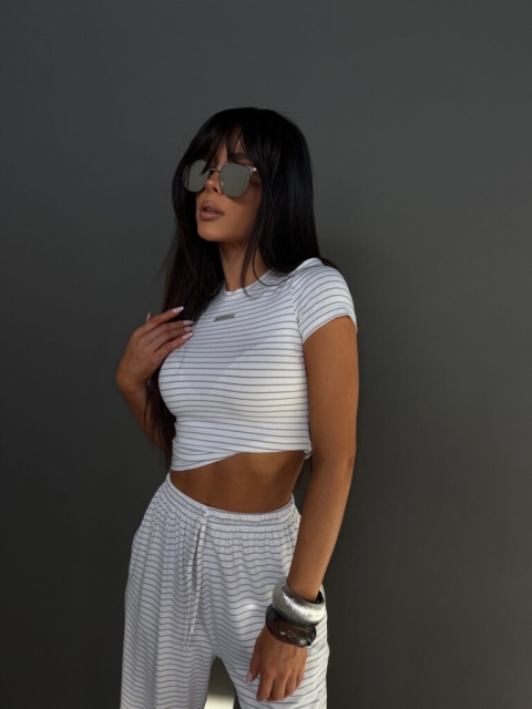 Komplet damski INSIDER | Ecru