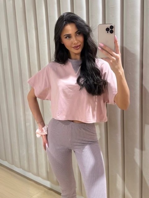 Komplet damski SWEET | Baby Pink