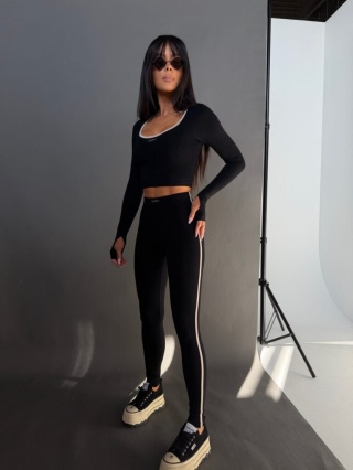 Komplet damski THE SPOT | Czarny