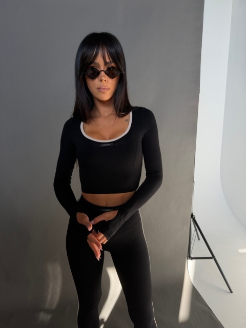 Komplet damski THE SPOT | Czarny