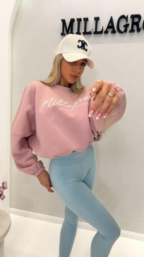 Legginsy damskie MILLAGRO | Błękit