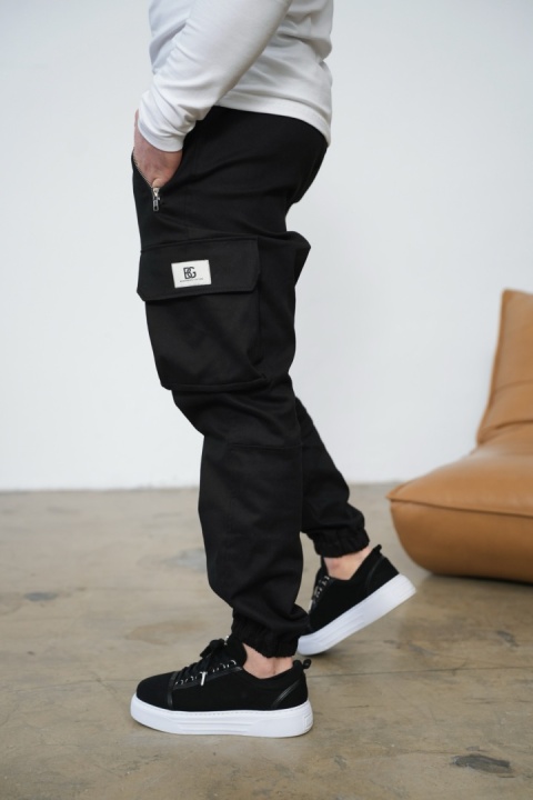 Spodnie męskie BG DEAL | Czarny