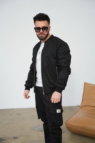 Spodnie męskie BG DEAL | Czarny