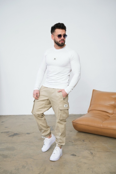 Spodnie męskie BG DEAL | Beż