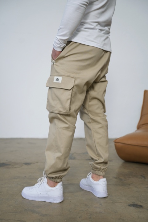 Spodnie męskie BG DEAL | Beż