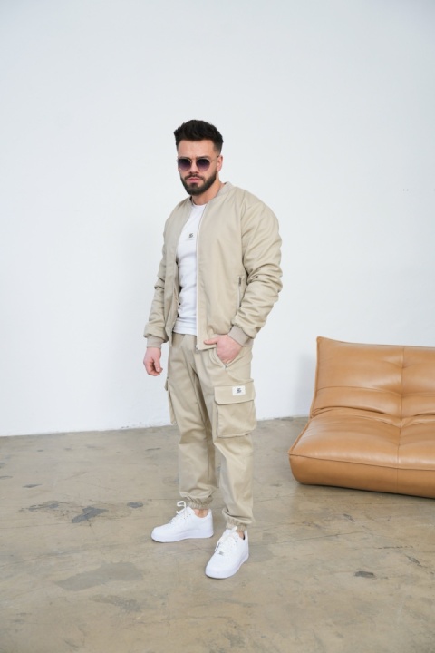 Spodnie męskie BG DEAL | Beż