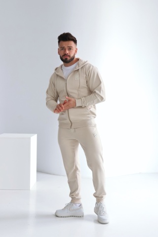 SPODNIE BRAND BEŻ