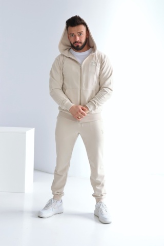 Spodnie męskie dresowe BRAND | Beż
