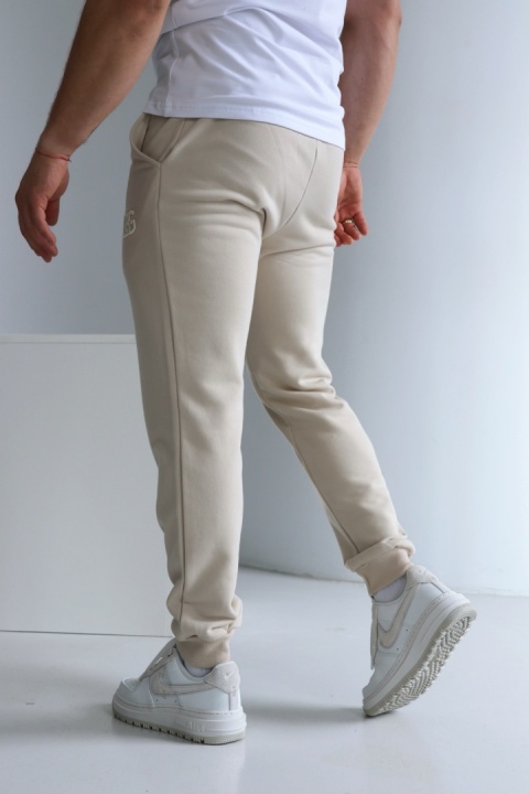 SPODNIE BRAND BEŻ