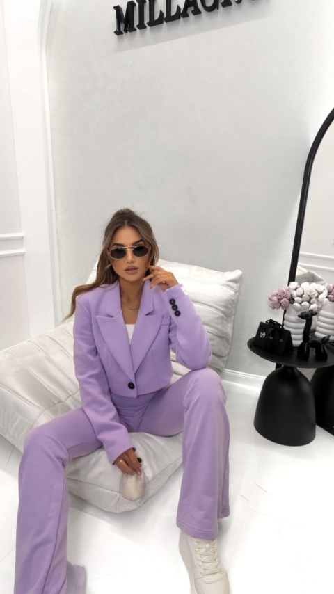 Spodnie damskie DZWONKI | Lila