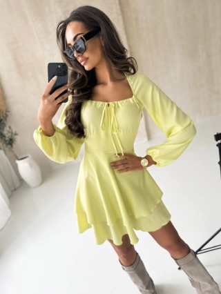 Sukienka BELLA | Żółty