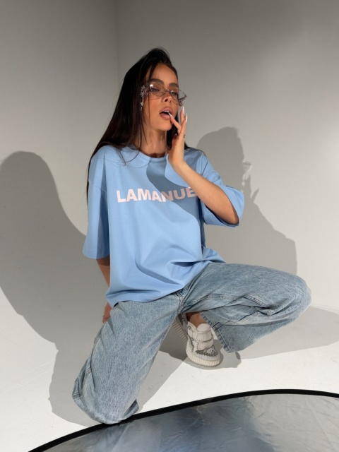 T- shirt damski BLANK | Baby Blue