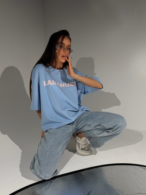 T- shirt damski BLANK | Baby Blue