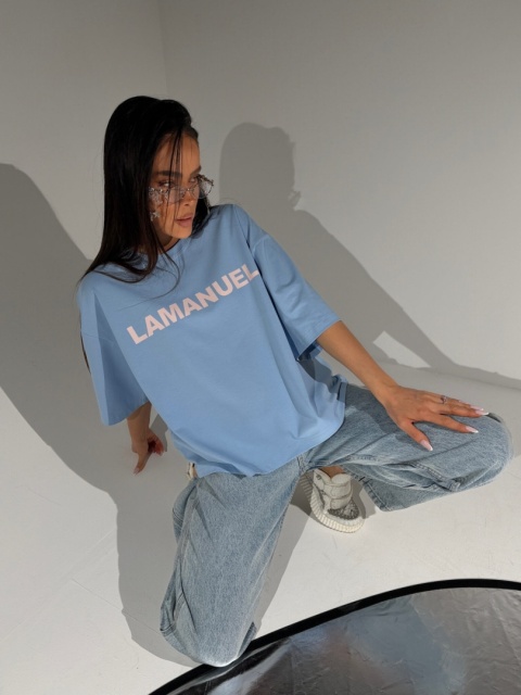 T- shirt damski BLANK | Baby Blue