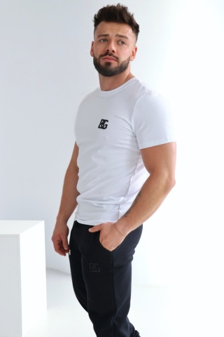 T- SHIRT BOND BIAŁY- CZARNY