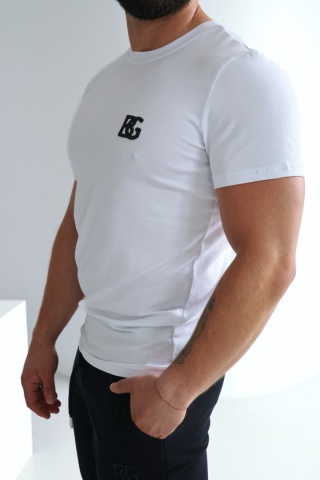 T- SHIRT BOND BIAŁY- CZARNY