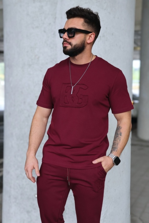 T- SHIRT ORIGAMI BORDO