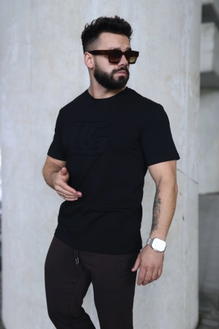 T- SHIRT ORIGAMI CZARNY
