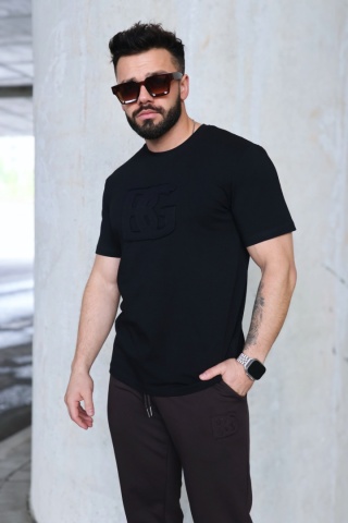 T- SHIRT ORIGAMI CZARNY