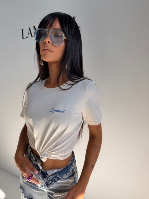 T- shirt damski POSITIVE | Vanilla