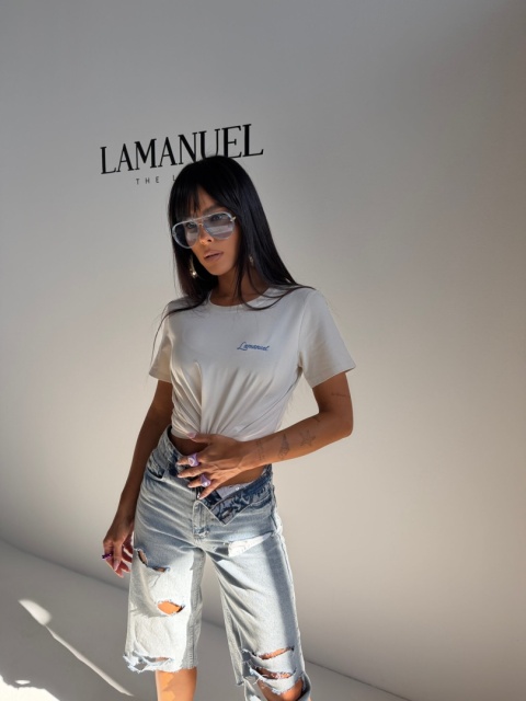 T- shirt damski POSITIVE | Vanilla