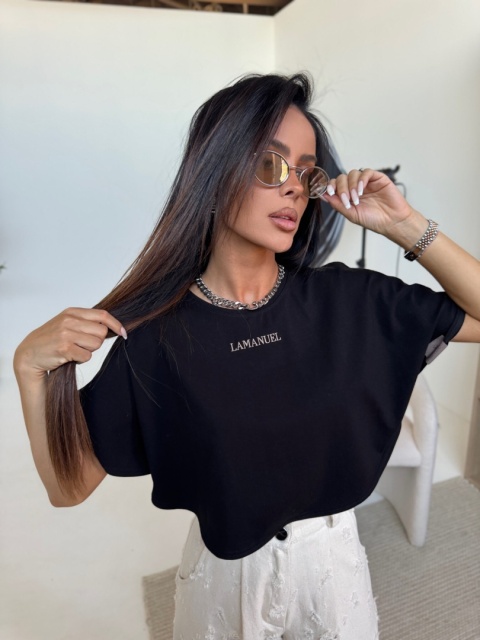 T- SHIRT ANGEL CZARNY