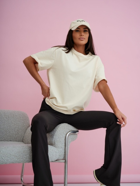 T- shirt damski MILUNA HAFT | Wanilia