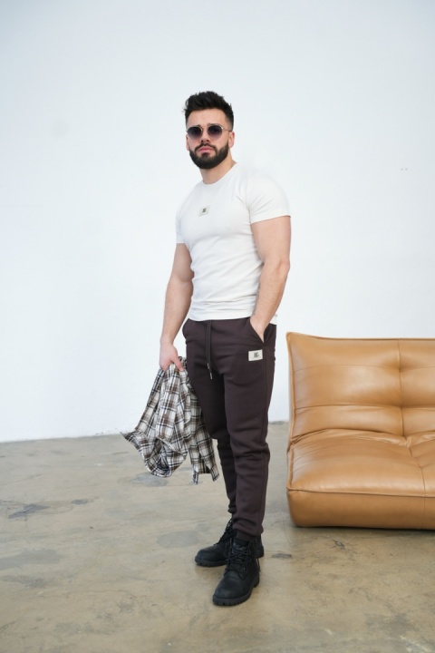 T- shirt męski BG MALIK | Ecru